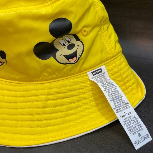 NEW Levi's x Disney Mickey & Friends Reversible Bucket Hat Adult Large - Picture 10 of 12